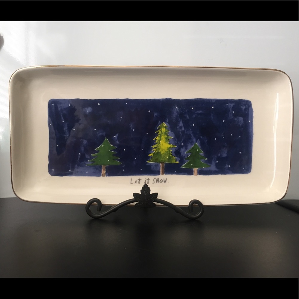 Rae Dunn “Let it Snow” Platter
